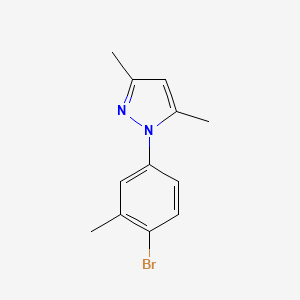 molecular formula C12H13BrN2 B6356462 1-(4-Bromo-3-methylphenyl)-3,5-dimethyl-1H-pyrazole CAS No. 1176645-11-6