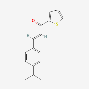 molecular formula C16H16OS B6356466 (2E)-3-[4-(Propan-2-yl)phenyl]-1-(thiophen-2-yl)prop-2-en-1-one CAS No. 904566-69-4