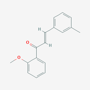 molecular formula C17H16O2 B6356471 (2E)-1-(2-Methoxyphenyl)-3-(3-methylphenyl)prop-2-en-1-one CAS No. 1176514-42-3