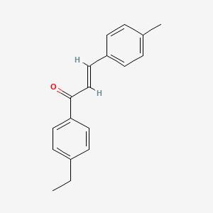 molecular formula C18H18O B6356476 (2E)-1-(4-Ethylphenyl)-3-(4-methylphenyl)prop-2-en-1-one CAS No. 93876-98-3