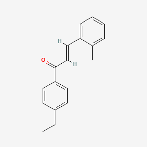 molecular formula C18H18O B6356487 (2E)-1-(4-Ethylphenyl)-3-(2-methylphenyl)prop-2-en-1-one CAS No. 1175843-88-5