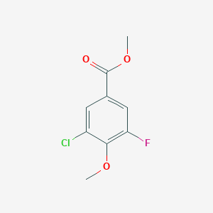 molecular formula C9H8ClFO3 B6356521 Methyl 3-chloro-5-fluoro-4-methoxybenzoate CAS No. 1520844-29-4