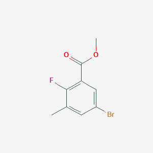 molecular formula C9H8BrFO2 B6356543 5-溴-2-氟-3-甲基苯甲酸甲酯 CAS No. 1538333-27-5