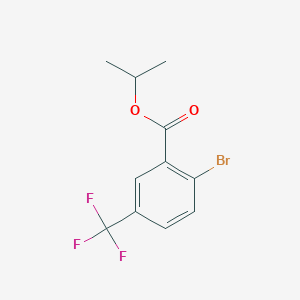 molecular formula C11H10BrF3O2 B6356545 Isopropyl 2-bromo-5-(trifluoromethyl)benzoate CAS No. 1506090-22-7