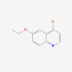 molecular formula C11H10BrNO B6356547 4-Bromo-6-ethoxyquinoline CAS No. 1070879-28-5