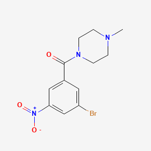 molecular formula C12H14BrN3O3 B6356571 (3-Bromo-5-nitrophenyl)(4-methylpiperazin-1-yl)methanone CAS No. 1523525-53-2
