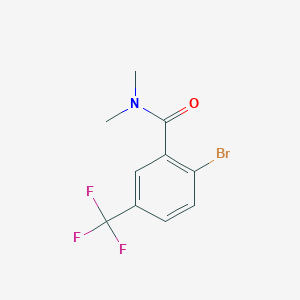 molecular formula C10H9BrF3NO B6356573 2-Bromo-N,N-dimethyl-5-(trifluoromethyl)benzamide CAS No. 1369904-44-8