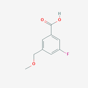 molecular formula C9H9FO3 B6356585 3-Fluoro-5-(methoxymethyl)benzoic acid CAS No. 1505243-31-1