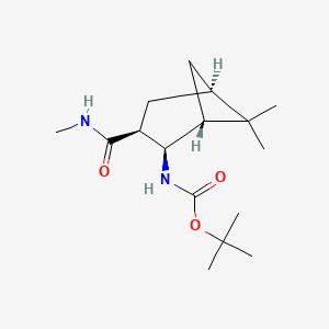 molecular formula C16H28N2O3 B6356653 tert-Butyl (1R,2R,3S,5R)-(2-methylaminocarbonyl-6,6-dimethylbicyclo[3.1.1]hept-3-yl)-carbamate CAS No. 1027343-56-1