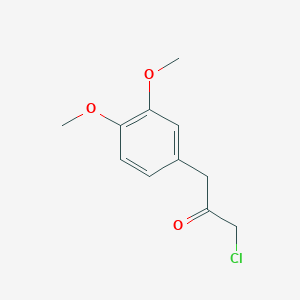 molecular formula C11H13ClO3 B6356657 1-Chloro-3-(3,4-dimethoxyphenyl)propan-2-one CAS No. 33251-02-4