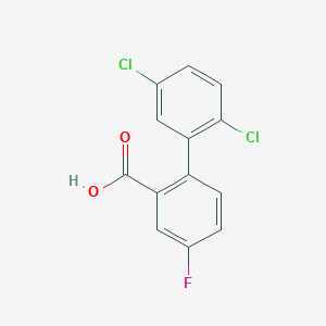 2-(2,5-Dichlorophenyl)-5-fluorobenzoic acid, 95%