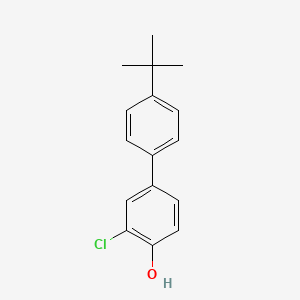 molecular formula C16H17ClO B6356810 2-Chloro-4-(4-t-butylphenyl)phenol, 95% CAS No. 1175917-20-0