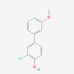 molecular formula C13H11ClO2 B6356870 2-Chloro-4-(3-methoxyphenyl)phenol, 95% CAS No. 1175645-65-4