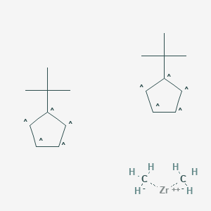 molecular formula C20H32Zr B6356963 Dimethylbis(t-butylcyclopentadienyl)zirconium;  98% CAS No. 68193-40-8