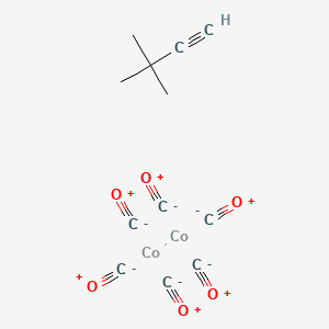 molecular formula C12H10Co2O6 B6357000 (3,3-Dimethyl-1-butyne)dicobalt hexacarbonyl, 98% CAS No. 56792-69-9