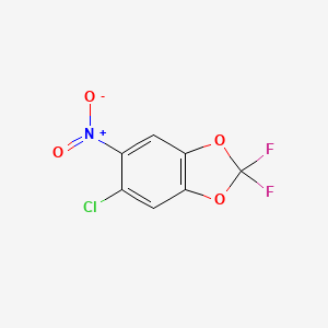 molecular formula C7H2ClF2NO4 B6357007 5-氯-2,2-二氟-6-硝基苯并[1,3]二氧杂环 CAS No. 1027513-83-2