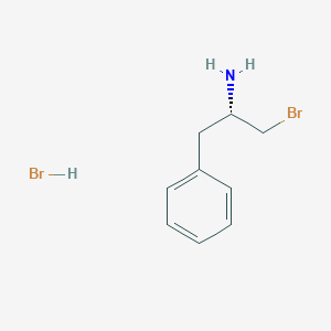 molecular formula C9H13Br2N B6357061 (S)-1-Bromo-3-phenylpropan-2-amine hydrobromide;  98% CAS No. 283589-06-0
