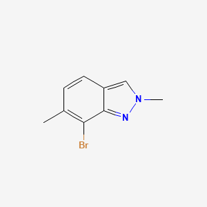 molecular formula C9H9BrN2 B6357113 7-Bromo-2,6-dimethyl-indazole CAS No. 1628348-01-5