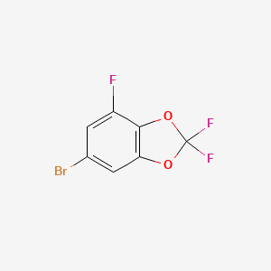 molecular formula C7H2BrF3O2 B6357183 6-Bromo-2,2,4-trifluorobenzo[d][1,3]dioxole CAS No. 1628572-74-6
