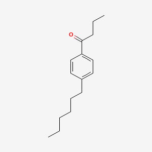 molecular formula C16H24O B6357250 4'-Hexylbutyrophenone CAS No. 243870-89-5
