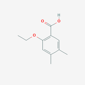 molecular formula C11H14O3 B6357255 2-Ethoxy-4,5-dimethylbenzoic acid CAS No. 1216078-34-0