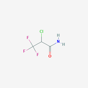molecular formula C3H3ClF3NO B6357260 2-Chloro-3,3,3-trifluoropropionamide CAS No. 431-55-0