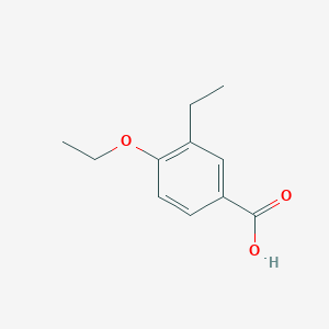 molecular formula C11H14O3 B6357272 4-Ethoxy-3-ethylbenzoic acid CAS No. 1215955-00-2