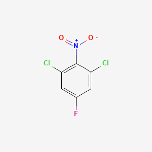 molecular formula C6H2Cl2FNO2 B6357301 2,6-Dichloro-4-fluoronitrobenzene CAS No. 180134-21-8