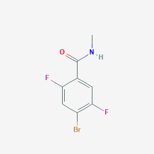 molecular formula C8H6BrF2NO B6357333 4-Bromo-2,5-difluoro-N-methylbenzamide, 95% CAS No. 1621165-12-5
