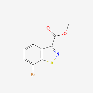 molecular formula C9H6BrNO2S B6357356 7-Bromo-benzo[d]isothiazole-3-carboxylic acid methyl ester CAS No. 1620412-37-4