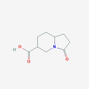 molecular formula C9H13NO3 B6357370 3-Oxo-octahydroindolizine-6-carboxylic acid CAS No. 1934599-03-7