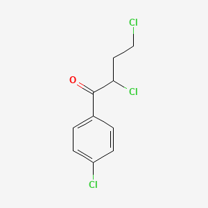 molecular formula C10H9Cl3O B6357392 2,4-Dichloro-1-(4-chlorophenyl)-1-butanone CAS No. 1267639-53-1