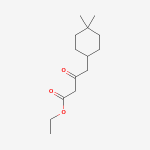 molecular formula C14H24O3 B6357427 4-(4,4-二甲基环己基)-3-氧代丁酸乙酯 CAS No. 1414958-05-6