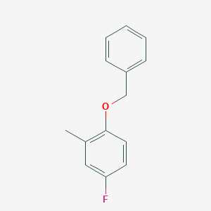 molecular formula C14H13FO B6357442 1-(Benzyloxy)-4-fluoro-2-methylbenzene CAS No. 885267-19-6