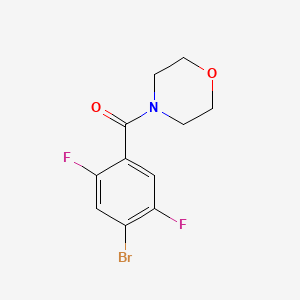 molecular formula C11H10BrF2NO2 B6357463 (4-Bromo-2,5-difluorophenyl)(morpholino)methanone CAS No. 1613051-41-4