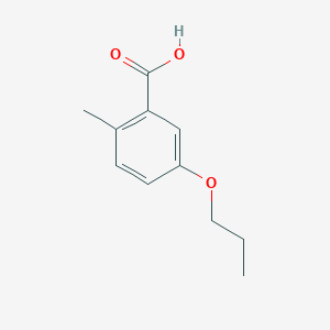 molecular formula C11H14O3 B6357468 2-Methyl-5-propoxybenzoic acid CAS No. 1282679-69-9