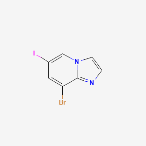 molecular formula C7H4BrIN2 B6357484 8-Bromo-6-iodoimidazo[1,2-a]pyridine CAS No. 1823379-07-2