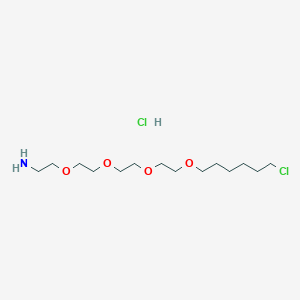 molecular formula C14H31Cl2NO4 B6357502 Halo-PEG(4)-NH2*HCl CAS No. 1261238-20-3