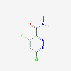 molecular formula C6H5Cl2N3O B6357523 4,6-Dichloro-N-methylpyridazine-3-carboxamide CAS No. 1609394-78-6