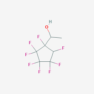 molecular formula C7H6F8O B6357534 1-(1,2,2,3,3,4,4,5-Octafluorocyclopentyl)ethanol CAS No. 1357624-16-8