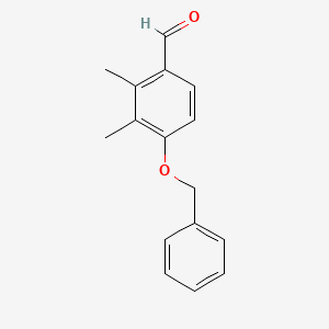 molecular formula C16H16O2 B6357547 2,3-二甲基-4-(苯甲氧基)苯甲醛 CAS No. 1609289-76-0