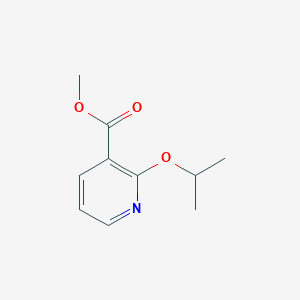 molecular formula C10H13NO3 B6357549 Methyl 2-(propan-2-yloxy)pyridine-3-carboxylate CAS No. 1030829-05-0