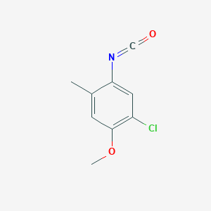 molecular formula C9H8ClNO2 B6357552 5-Chloro-4-methoxy-2-methyl-phenylisocyanate CAS No. 1368625-83-5