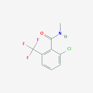 molecular formula C9H7ClF3NO B6357573 2-Chloro-N-methyl-6-(trifluoromethyl)benzamide CAS No. 2141316-93-8