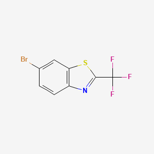 molecular formula C8H3BrF3NS B6357599 6-溴-2-(三氟甲基)-1,3-苯并噻唑 CAS No. 1188232-94-1