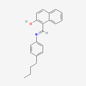 molecular formula C21H21NO B6357610 1-[(4-Butyl-phenylimino)-methyl]-naphthalen-2-ol CAS No. 87498-51-9