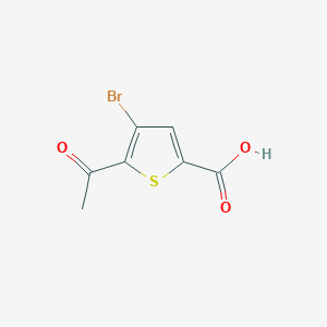 molecular formula C7H5BrO3S B6357616 5-乙酰基-4-溴噻吩-2-羧酸 CAS No. 1369239-73-5