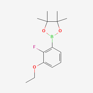 molecular formula C14H20BFO3 B6357644 2-(3-Ethoxy-2-fluorophenyl)-4,4,5,5-tetramethyl-1,3,2-dioxaborolane CAS No. 1509931-76-3