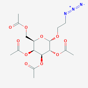 molecular formula C16H23N3O10 B6357659 (2-Azidoethyl)-2,3,4,6-tetra-O-acetyl-alpha-D-galactopyranoside CAS No. 680988-10-7