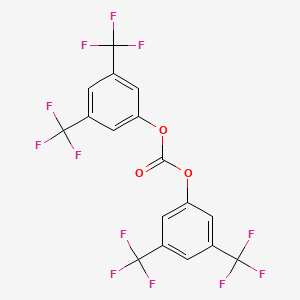 molecular formula C17H6F12O3 B6357717 Bis[3,5-di(trifluoromethyl)phenyl] carbonate, 95% CAS No. 2301855-65-0